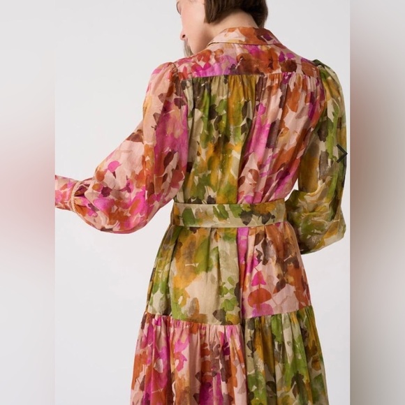 NEW NWT Evi Grintela Isla Belted Maxi Dress Size S - Picture 2 of 11